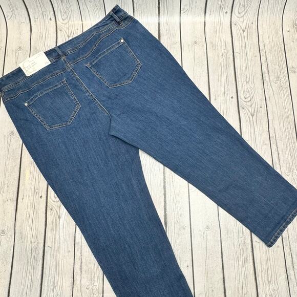 NWT Cato Fashion The Curvy Skinny Cropped Jeans Size 16W - Picture 4 of 4